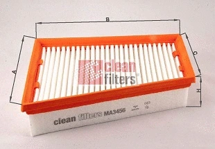 MA3456 CLEAN FILTERS Воздушный фильтр (фото 1)
