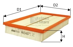 MA3467 CLEAN FILTERS Воздушный фильтр (фото 1)