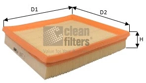MA3477 CLEAN FILTERS Воздушный фильтр (фото 1)