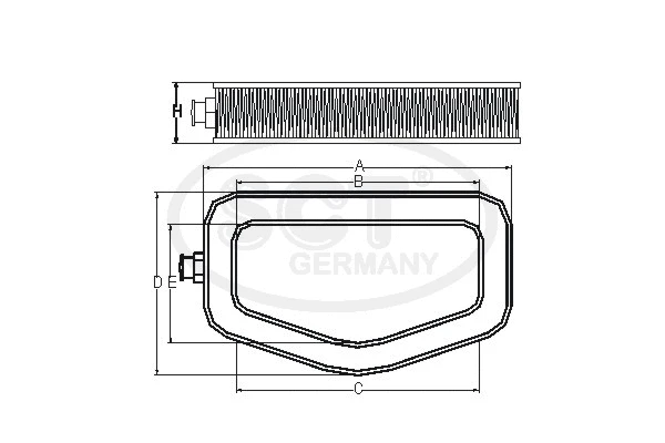 SB 2022 SCT GERMANY Воздушный фильтр (фото 1)