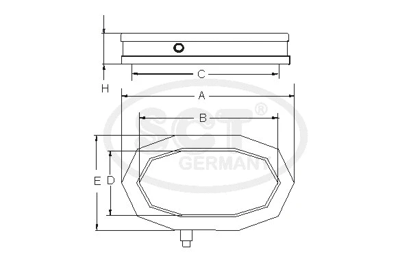 SB 2383 SCT GERMANY Воздушный фильтр (фото 1)