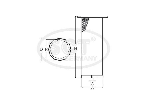 SB 3175 SCT GERMANY Воздушный фильтр (фото 1)