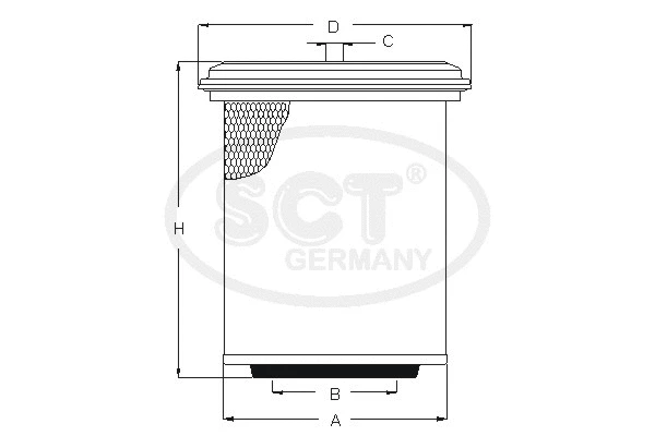 SB 3229 SCT GERMANY Воздушный фильтр (фото 1)