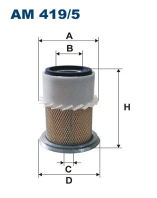 AM419/5 FILTRON Воздушный фильтр (фото 1)