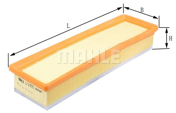 LX 1976 KNECHT/MAHLE Воздушный фильтр (фото 1)