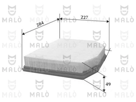 1500134 MALO Воздушный фильтр (фото 1)