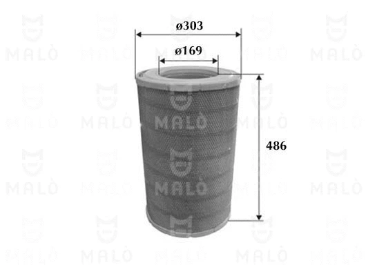 1500172 MALO Воздушный фильтр (фото 1)