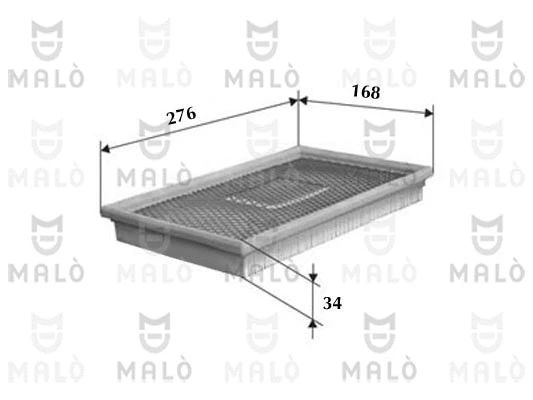 1500338 MALO Воздушный фильтр (фото 1)