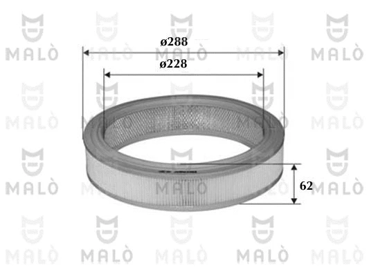1500417 MALO Воздушный фильтр (фото 1)
