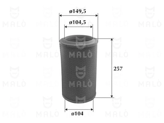 1500515 MALO Воздушный фильтр (фото 1)