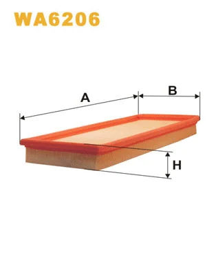 WA6206 WIX Воздушный фильтр (фото 1)
