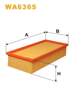 WA6365 WIX Воздушный фильтр (фото 1)