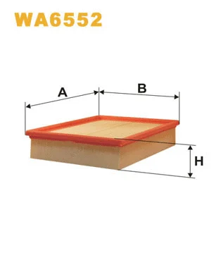 WA6552 WIX Воздушный фильтр (фото 1)