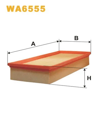 WA6555 WIX Воздушный фильтр (фото 1)