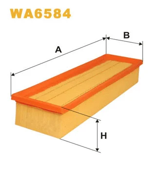 WA6584 WIX Воздушный фильтр (фото 1)