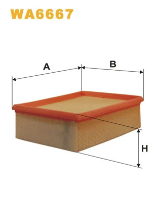 WA6667 WIX Воздушный фильтр (фото 1)
