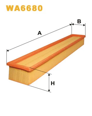WA6680 WIX Воздушный фильтр (фото 1)