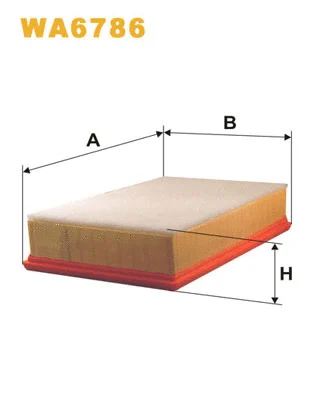 WA6786 WIX Воздушный фильтр (фото 1)