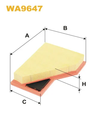 WA9647 WIX Воздушный фильтр (фото 1)