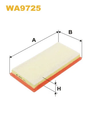 WA9725 WIX Воздушный фильтр (фото 1)