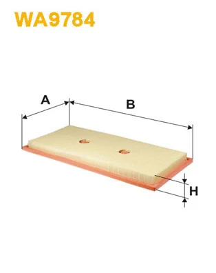 WA9784 WIX Воздушный фильтр (фото 1)