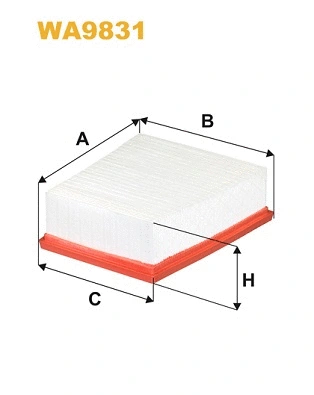 WA9831 WIX Воздушный фильтр (фото 1)