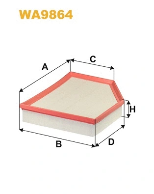 WA9864 WIX Воздушный фильтр (фото 1)