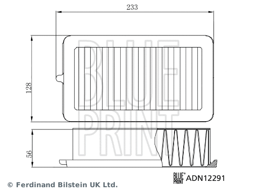 ADN12291 BLUE PRINT Воздушный фильтр (фото 3)