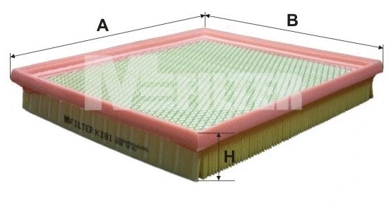 K 181 MFILTER Воздушный фильтр (фото 1)