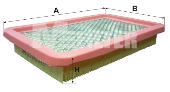 K 412 MFILTER Воздушный фильтр (фото 1)