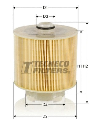 AR10216 TECNECO FILTERS Воздушный фильтр (фото 1)