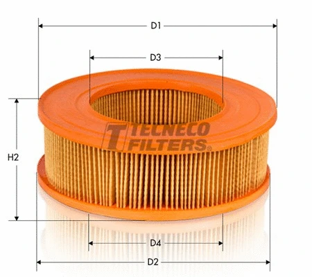 AR119 TECNECO FILTERS Воздушный фильтр (фото 1)