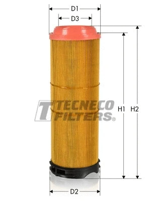 AR12133/1 TECNECO FILTERS Воздушный фильтр (фото 1)