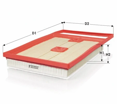 AR1487PMS TECNECO FILTERS Воздушный фильтр (фото 1)