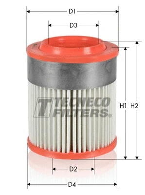 AR1652/1 TECNECO FILTERS Воздушный фильтр (фото 1)