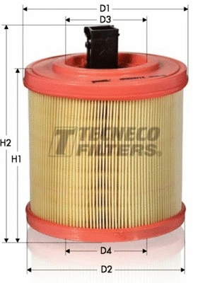 AR18114 TECNECO FILTERS Воздушный фильтр (фото 1)