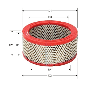 AR2263 TECNECO FILTERS Воздушный фильтр (фото 1)