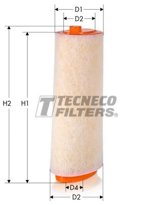 AR295 TECNECO FILTERS Воздушный фильтр (фото 1)