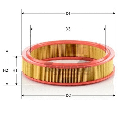 AR409 TECNECO FILTERS Воздушный фильтр (фото 1)