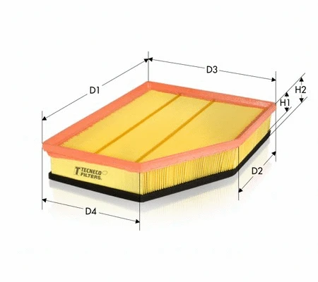 AR9620PMS TECNECO FILTERS Воздушный фильтр (фото 1)