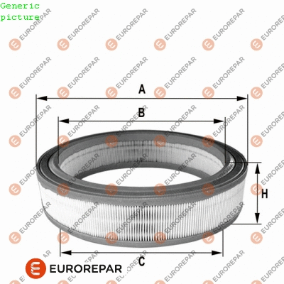 1680328380 EUROREPAR Воздушный фильтр (фото 1)