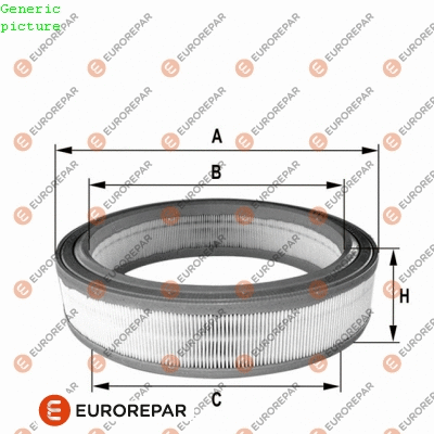1680329980 EUROREPAR Воздушный фильтр (фото 1)