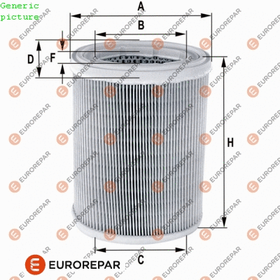1680332280 EUROREPAR Воздушный фильтр (фото 1)