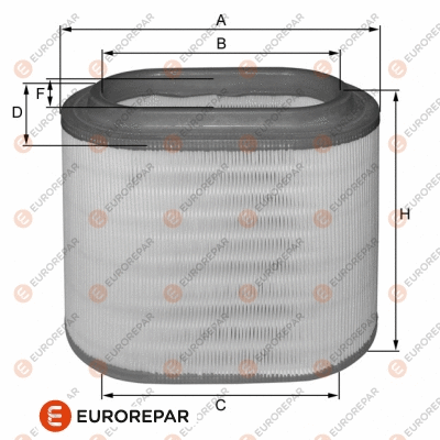 1680332680 EUROREPAR Воздушный фильтр (фото 1)