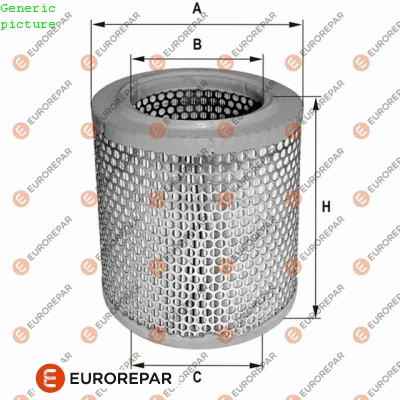 1680338180 EUROREPAR Воздушный фильтр (фото 1)