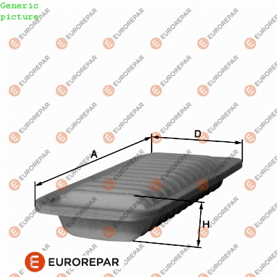 1680342380 EUROREPAR Воздушный фильтр (фото 1)