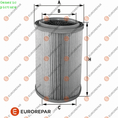 1680347480 EUROREPAR Воздушный фильтр (фото 1)