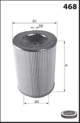 RM815 MISFAT Воздушный фильтр (фото 1)