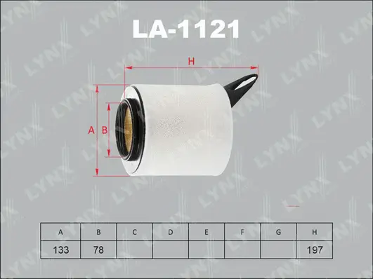 LA-1121 LYNXAUTO Воздушный фильтр (фото 1)