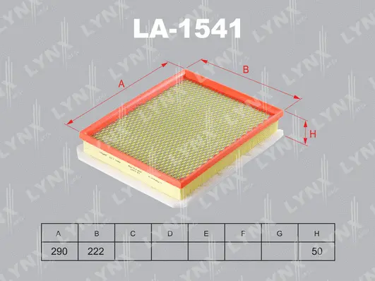 LA-1541 LYNXAUTO Воздушный фильтр (фото 1)